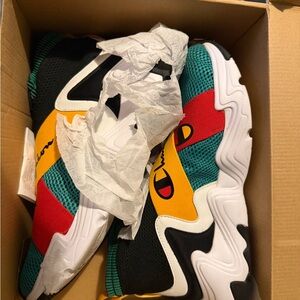 Champion Kids' Black, Red, Green, and Yellow Sneakers